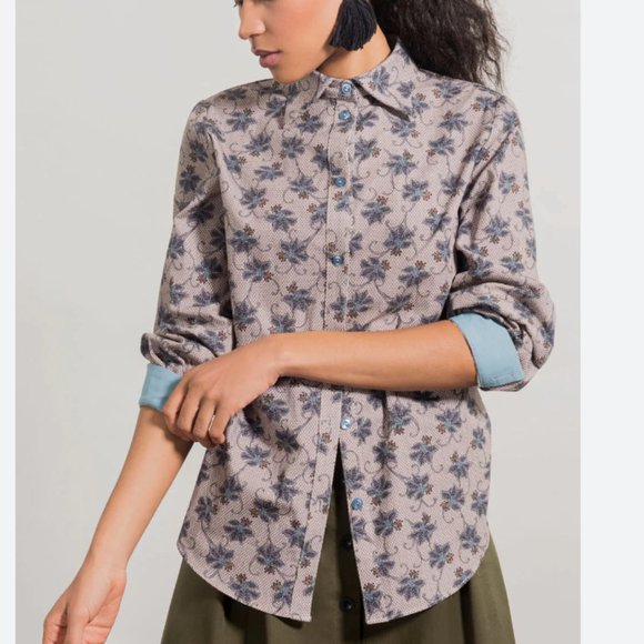 NWOT - Jennifer Glasgow - Harriet button down shirt - XS - Picture 2 of 9